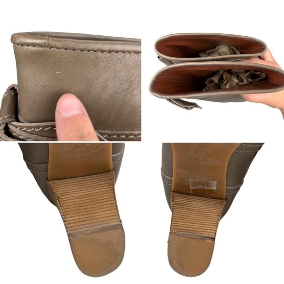 See By Chloe Brown Leather Mid Calf Boots Size 7 - Picture 11 of 16